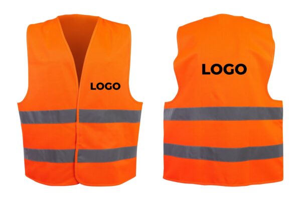 Gilet de signalisation avec 2 bandes horizontales